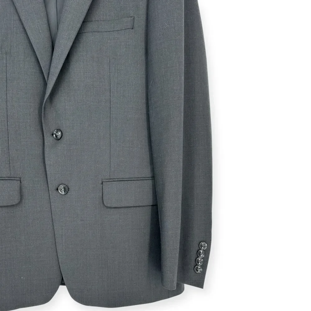 Calvin Klein NWT Men's Slim-Fit Wool Stretch Suit‎ Jacket 40R Charcoal Gray